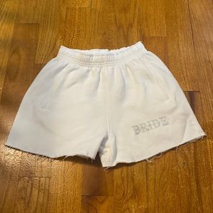 Six Stories Bride Cutoff Elastic Shorts with Pockets XS